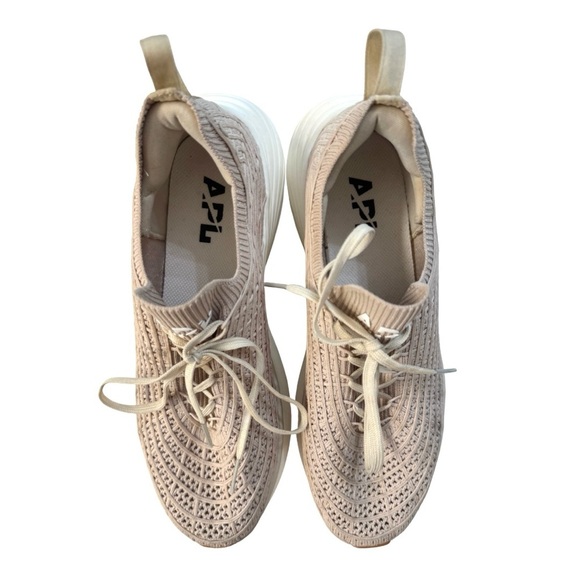 APL Men's 9 TechLoom Zipline Athleitic Running Sneaker Beige Training Casual - Picture 2 of 12